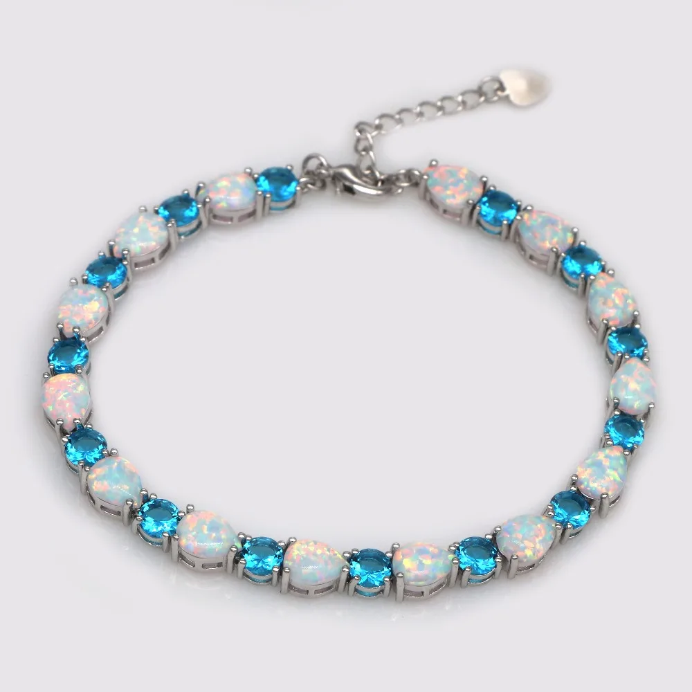 

JLB-003 New Arrive Drop Blue Opal AAA Zircon Bracelet Women Fashion Jewelry Gifts