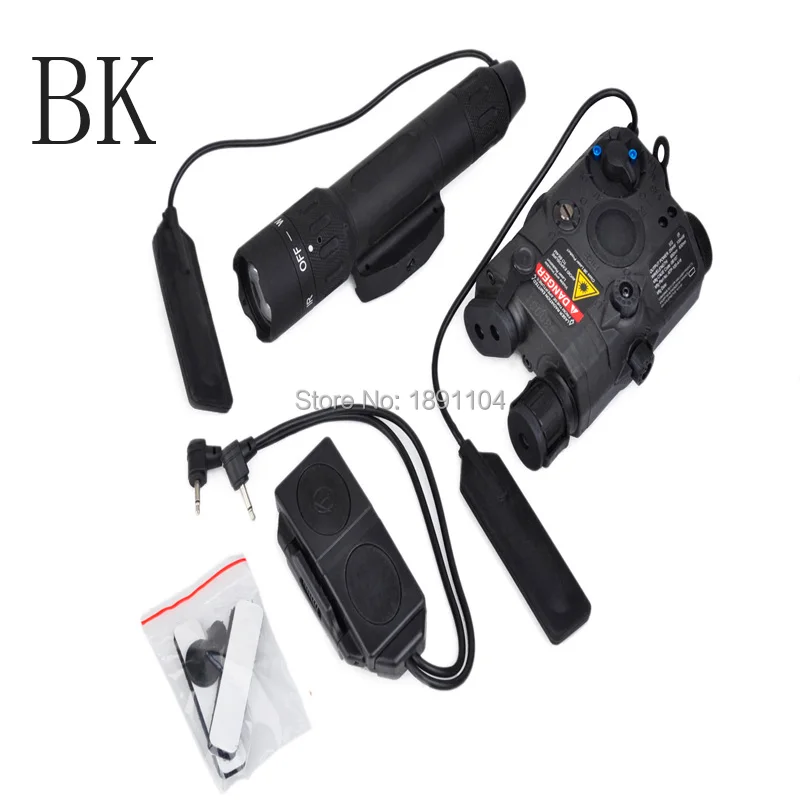 Element Tactical Light Combo includes PEQ 15 WMX-200 Flashlight Double Remote Control Switch (EX 418)