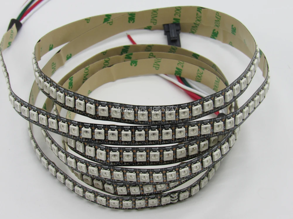 

5 В 144 светодиода/M SK6812 5050 SMD RGB пиксельная светодиодная лента для телевизора, цифровая гибкая лента для украшения помещения, черная печатная плата, водонепроницаемая, IP20