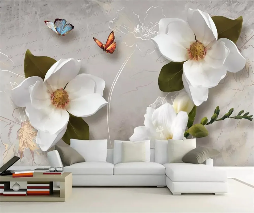 beibehang Custom wallpaper 3D European retro flower sofa TV background wall 5d decorative painting 8d papel de parede wallpaper