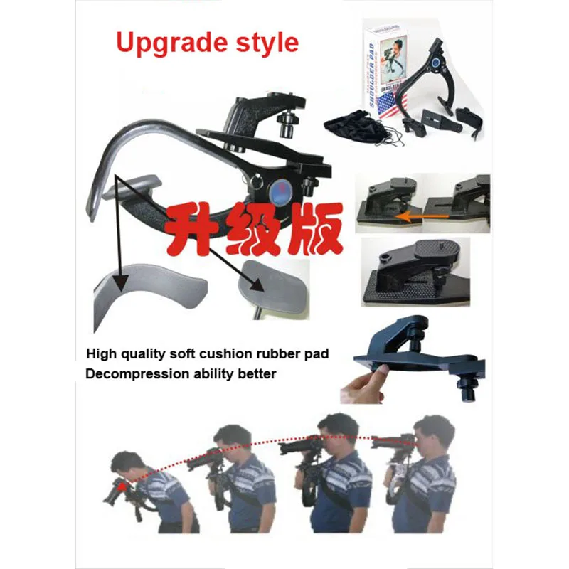 Kolivar Professional New Video Capture Stabilizer Bracket Shoulder Rig For Canon Nikon DV DSLR HD Digital Camera Camcorder