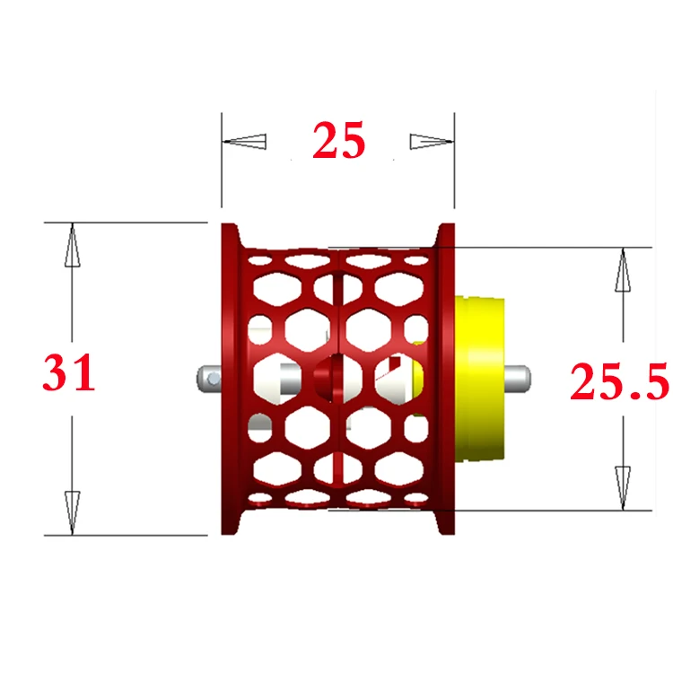 DIY(non original) fishing reel microcast spool for PX68 PIXY(SPR not included) and 2018 Alphas ,7.8g