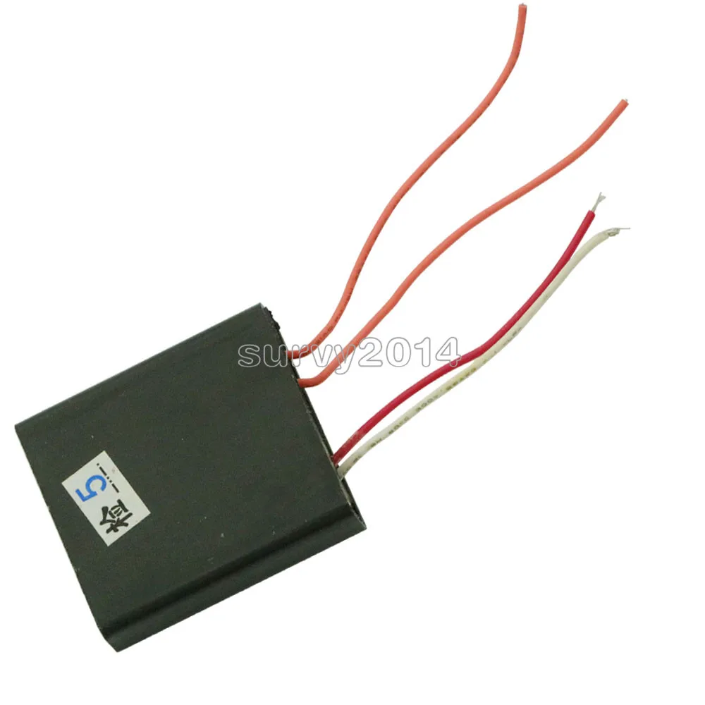 400KV Super DC Arc 3.7V-6V Pulse High Voltage Arc Generator Inverter Ignition Coil Flat-type 1.5-2cm Igniter