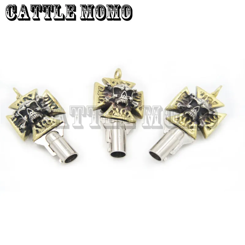 Metal Skull Head Key For Harley Touring Street Glide Road Glide Road King Dyna Softail Fat Boy V-Rod Blank Key Uncut Blade