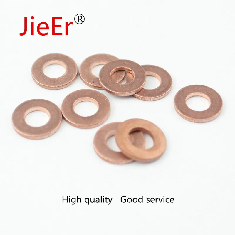 100 PCS/LOT DEFUTE F00VC17503 F00VC17504 F00VC17505 for NOZZLE COPPER washer F 00V C17 503 and F 00V C17 504 and F 00V C17 505