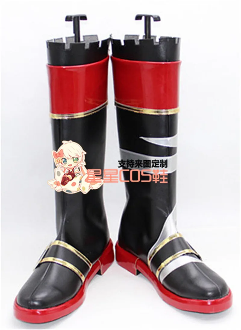 

Kantai Collection Kiso Black Long Cosplay Shoes Boots X002