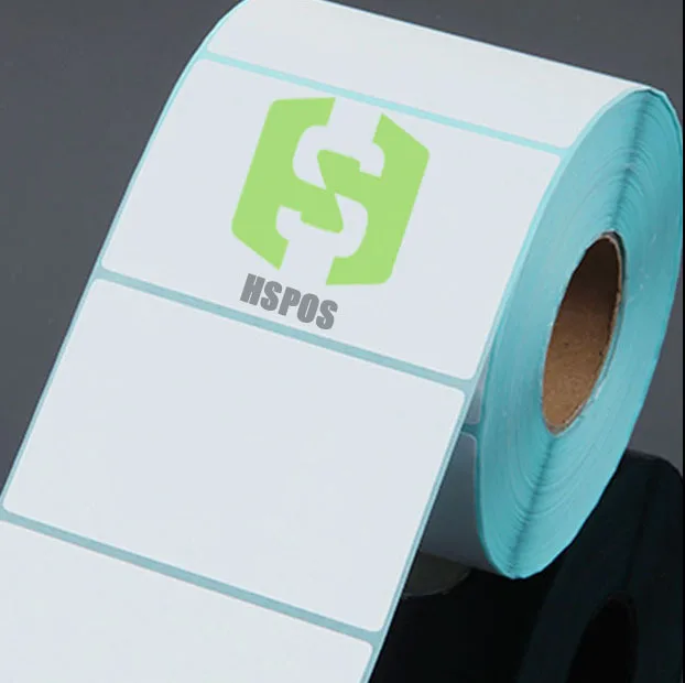 Self  adhesive thermal papers 40mmx30mm 500pcs one roll sticker barcode label for supermarket shipping labels can be custom logo