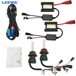 LEEWA 1set Car Headlight 9004 9007 Xenon Bulb Hi/Lo Beam Bi-Xenon Bulb Light 35W DC 12V Slim Ballast HID Kit #CA4477