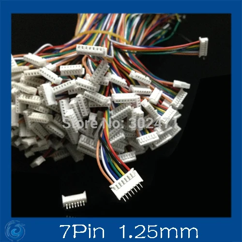 Mini. Micro  1.25 T-1 7-Pin Connector w/.Wire x 10 sets.7pin 1.25mm