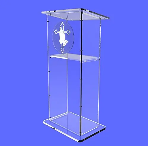 

Fixture Displays Clear Acrylic Lucite Podium Pulpit Lectern 45" Tall