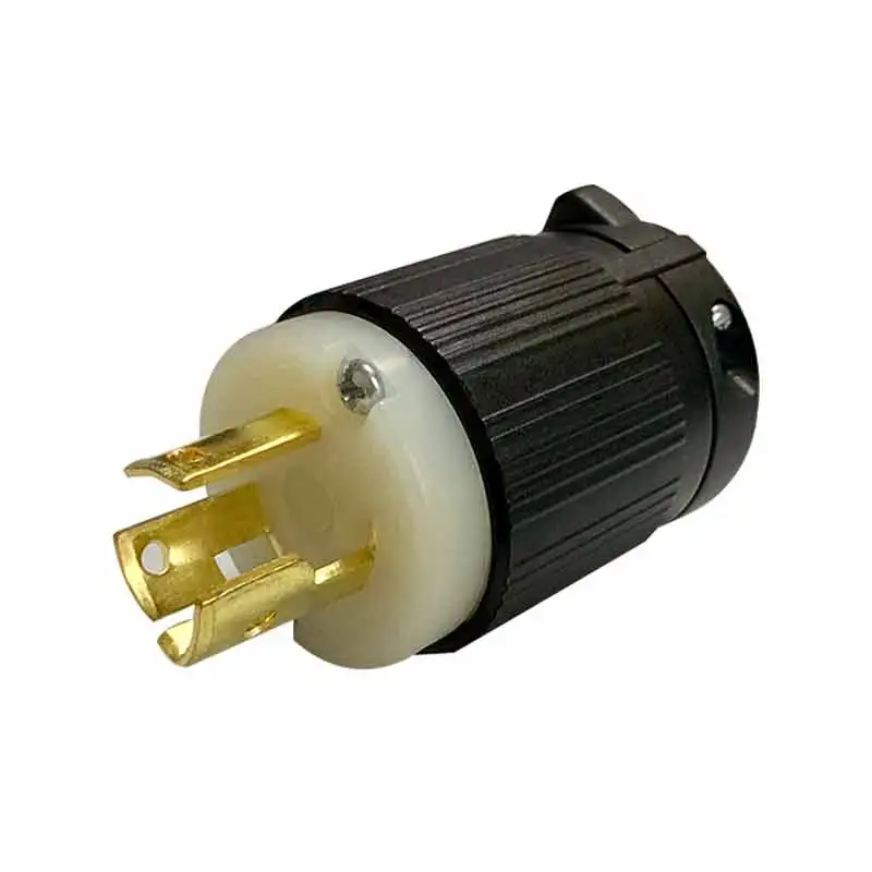 US Nema 5-15P Industrial Groungding Plug 2 Pole 3 Wire  Connector plug with Power Cable Cord 15A 125V