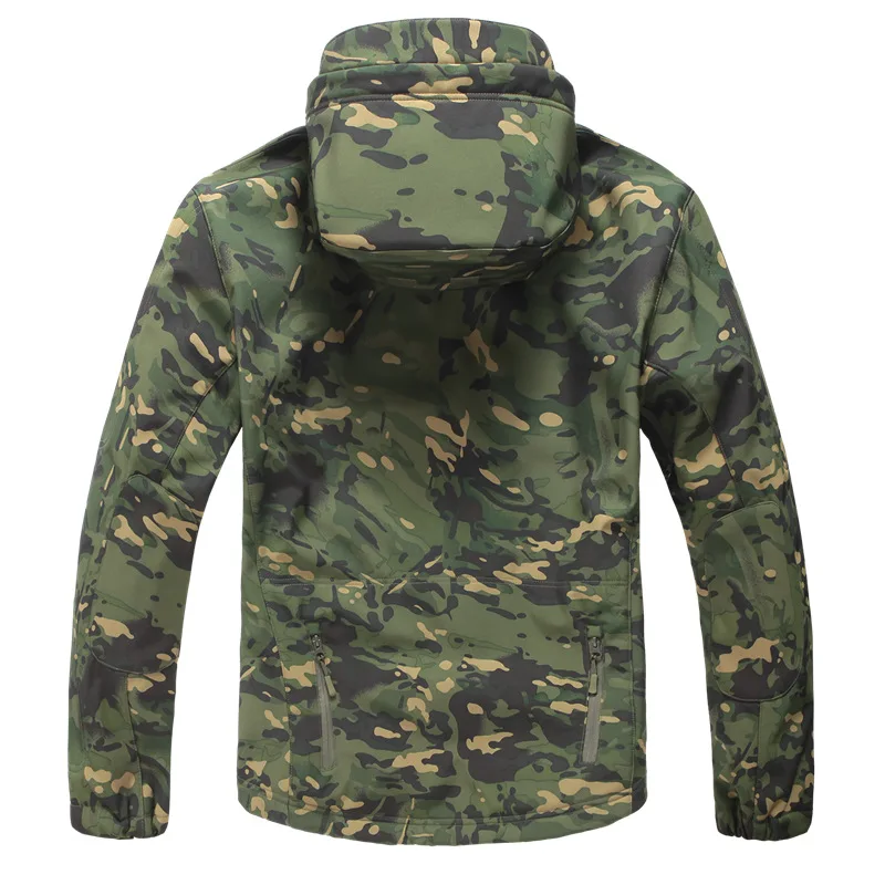 Hunting jacket Brand Clothing Autumn Men\'s Military Camouflage Fleece Jacket Army Tactical Clothing Multicam Male Camouflage