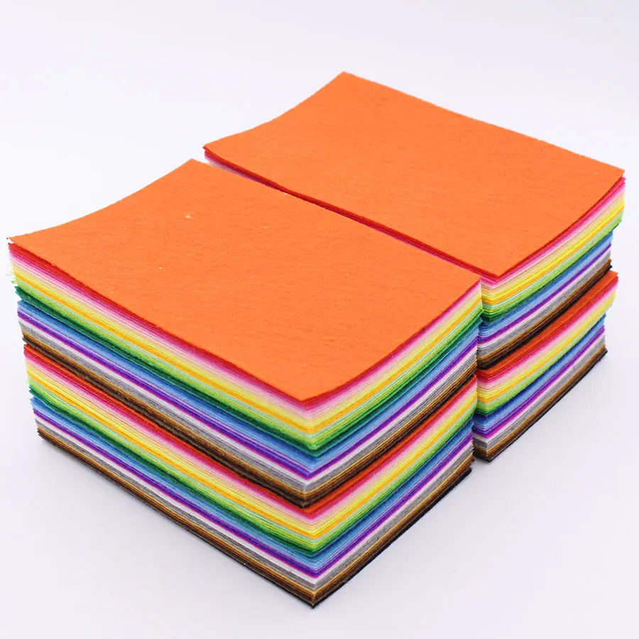 160Pcs 1mm Hard Felt,Felt In Vivid Colors,Needlework,Sewing Handmade,Fieltro,Feltro,Size A6