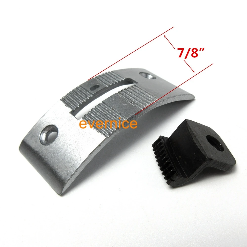 Needle Throat Plate+Feed Dog Feeder For Singer 18U-22 Seiko Tf5 Tf6