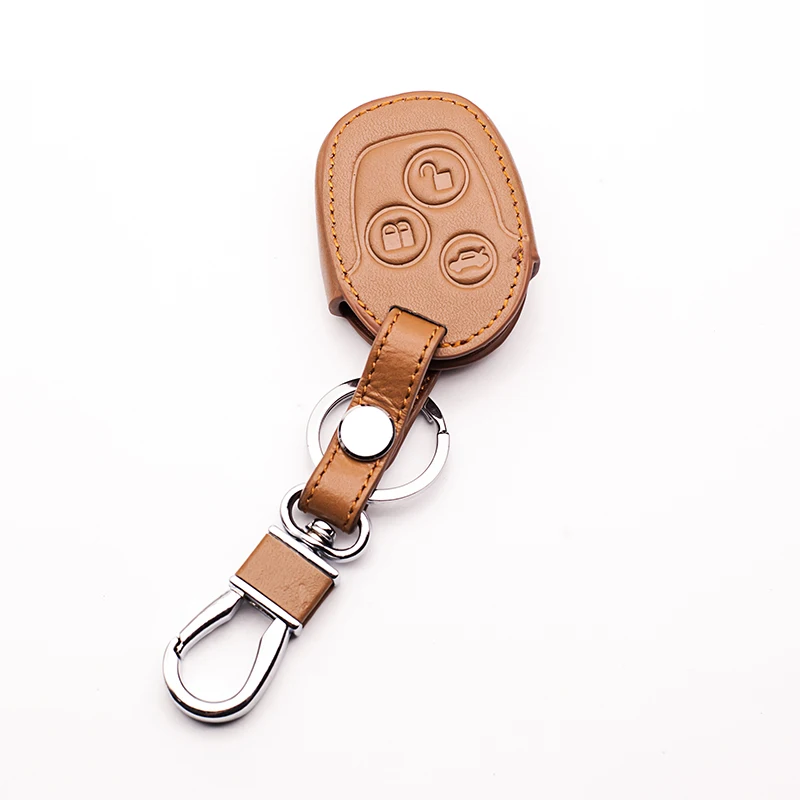 Leather Car Key Cover For Ford Mondeo Carnival Focus C-Max KA GALAXY3 Button Keyboard Cover Remote Control Box case starline a91