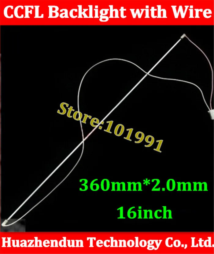 50pcs Universal 16 inch Backlight CCFL Lamps with Wire and Harness 360mm for 16'' 4:3 LCD Screen Freeshipping