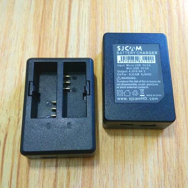 SJCAM Original Battery Charger 1050/1350mAh Battery For SJ4000 Air/ Wifi Sj5000 EKEN H9R H9 H5s H6S Camera Accessories