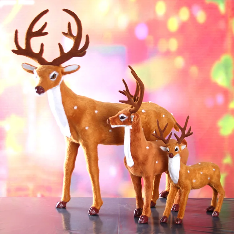 simulation deer large Reindeer model toy ,polyethylene resin handicraft,props,home decoration a1804