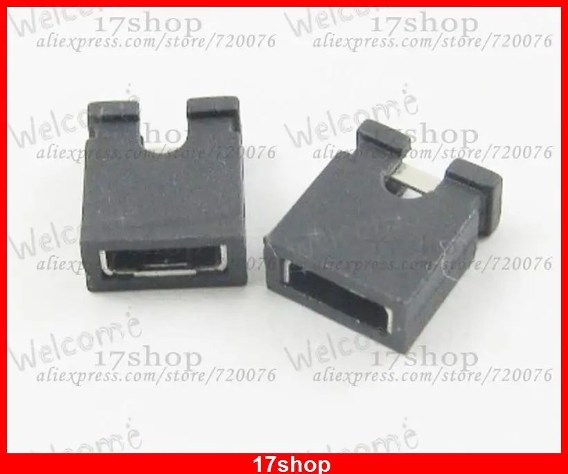 5000pcs 2Pin 0.1inch 2.54mm Jumpers Female Open Top for squate type Headers