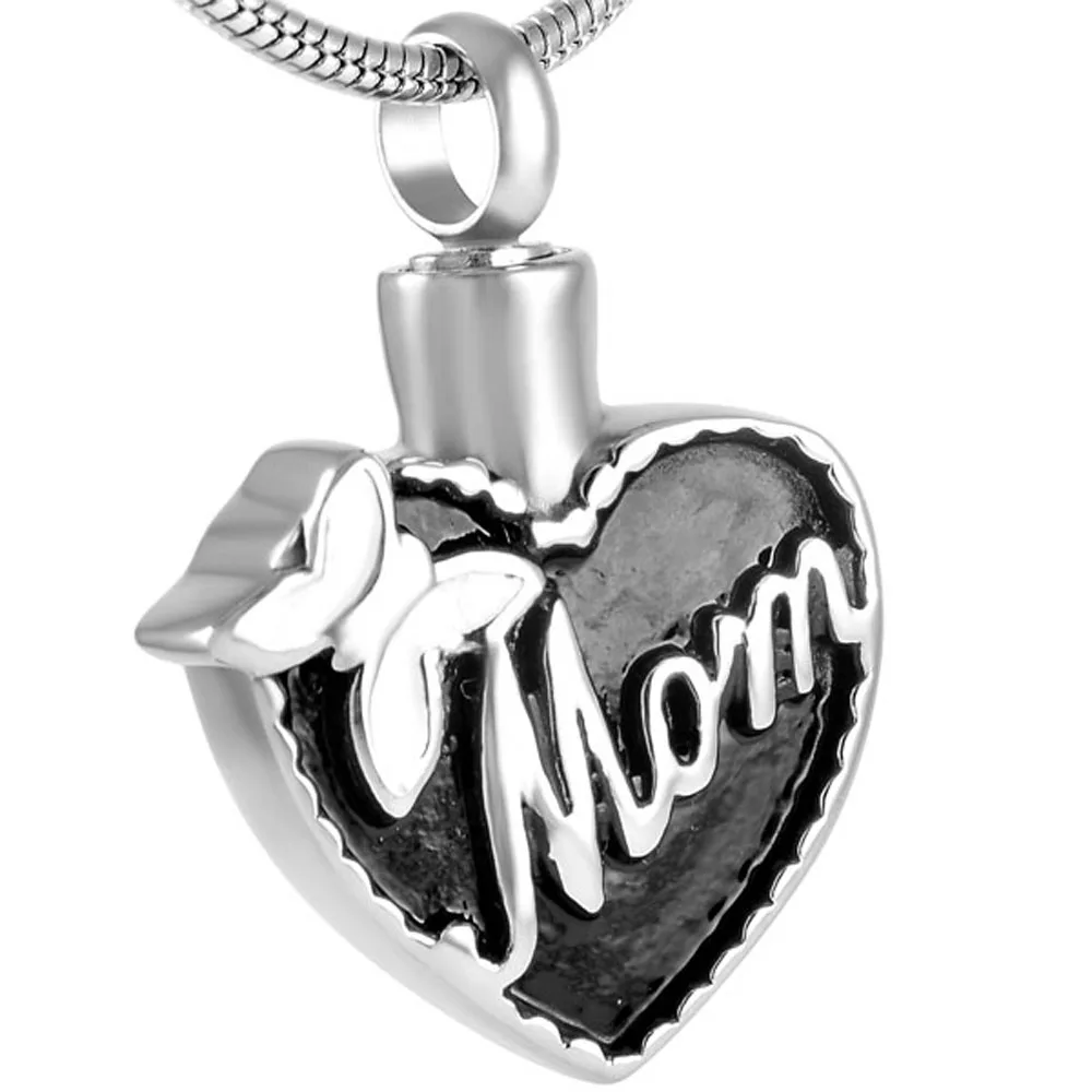 

MJD8555 Discount !!! Big Sale 50% Off Mom Heart Keepsake Pendant Ashes Urn Necklace Cremation Jewelry (pendant only)