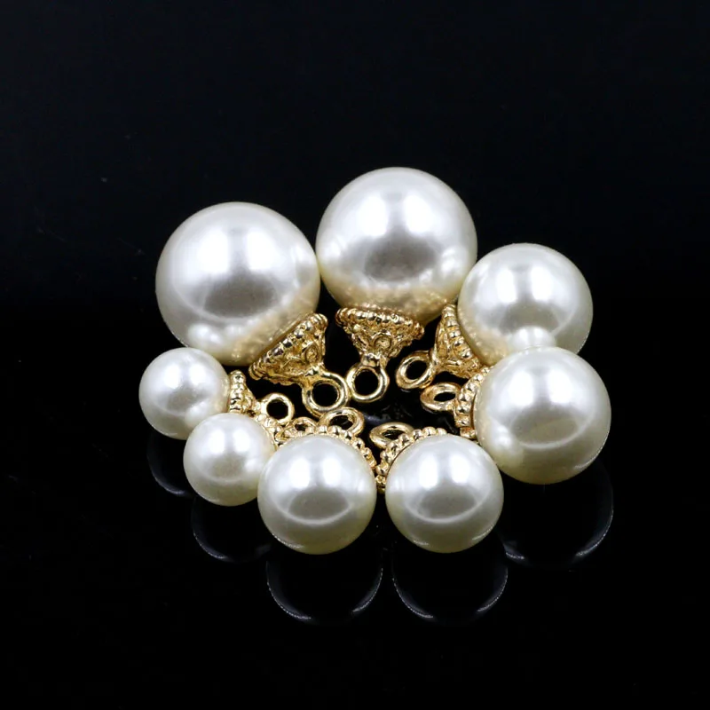 8 10 12 14mm Crystal Glass Freshwater Imitation Pearl for Jewelry DIY Making Loose Round Bead Crafts Handmade Earing Accessories