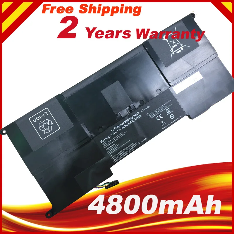 C23-UX21 C23 UX21 Laptop Battery For Asus Zenbook UX21 UX21A UX21E Ultrabook Series 7.4V 4800mAh