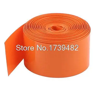 29.5mm PVC Heat Shrink Tubing Wrap Orange 10m 33ft for 18650 18500 Battery