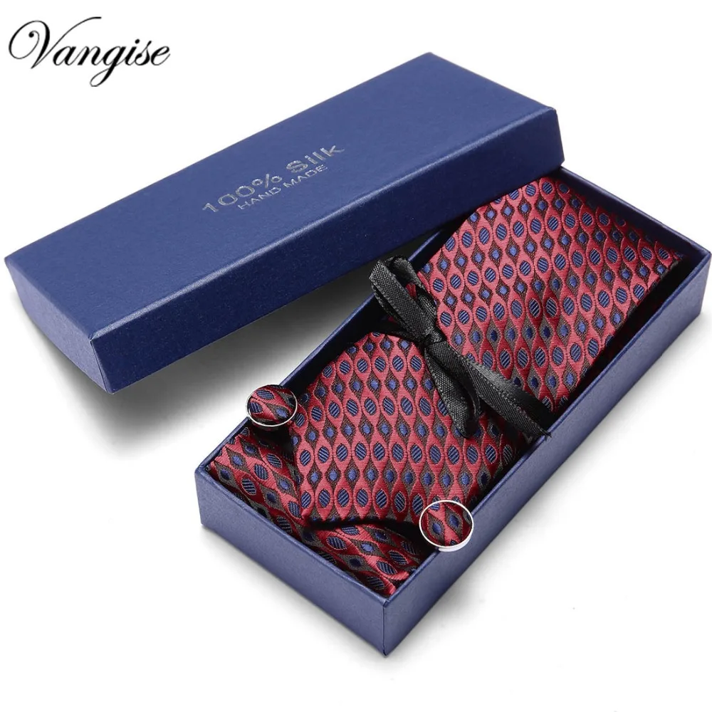 Confezione regalo 2022 nuovo 7.5cm Mens Tie Silk Vangise 35 colori cravatte Paisley per uomo matrimonio stile Business Set di cravatte Dropshipping