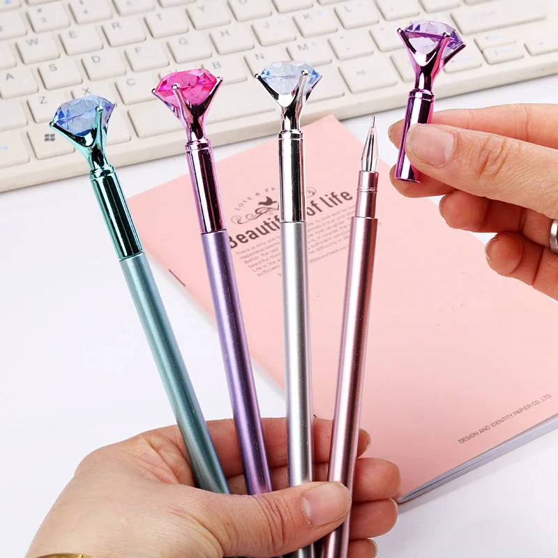 

1pcs Creative Big Diamond Gel Pen Signature Pen Escolar Papelaria School Office Stationery Supply Promotional Gift