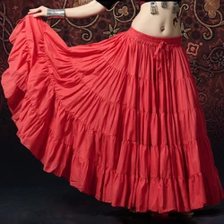 Triabl Gypsy Belly Dance Skirts ATS Linen Long Maxi Bohemia Skirt (21 yards 720 Degrees)