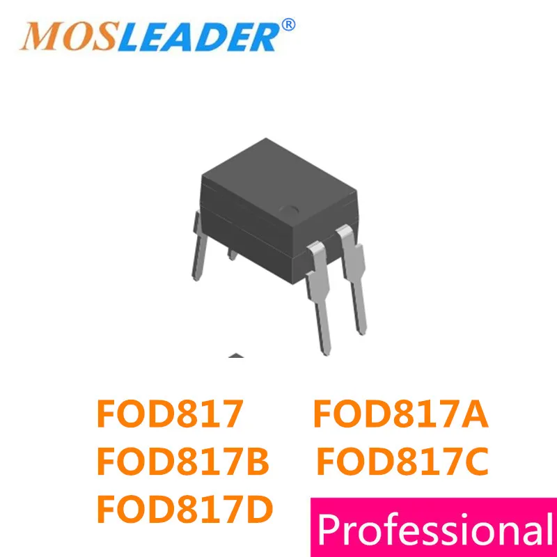 

Mosleader 100PCS 1000PCS DIP4 FOD817 FOD817A FOD817B FOD817C FOD817D Made in China High quality Optocouplers