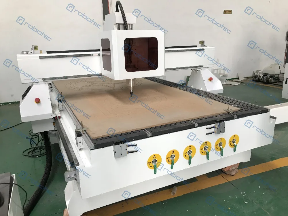 système de control DSP de mesa de vacío o ranura en T de alta precisión, enrutador cnc 3d para madera