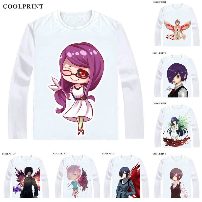 Tokyo Ghoul Tokyo Guru Jack re Pinto Shirts Long Sleeve Shirts Anime Manga Toka Kirishima Rize Kamishiro Hideyoshi Cosplay Shirt