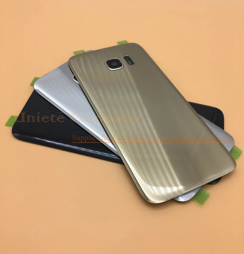 OEM Back Glass Cover replacement For Samsung GALAXY S7 Edge G935 Rear Housing Battery Door Case with Adhesive + camera lens