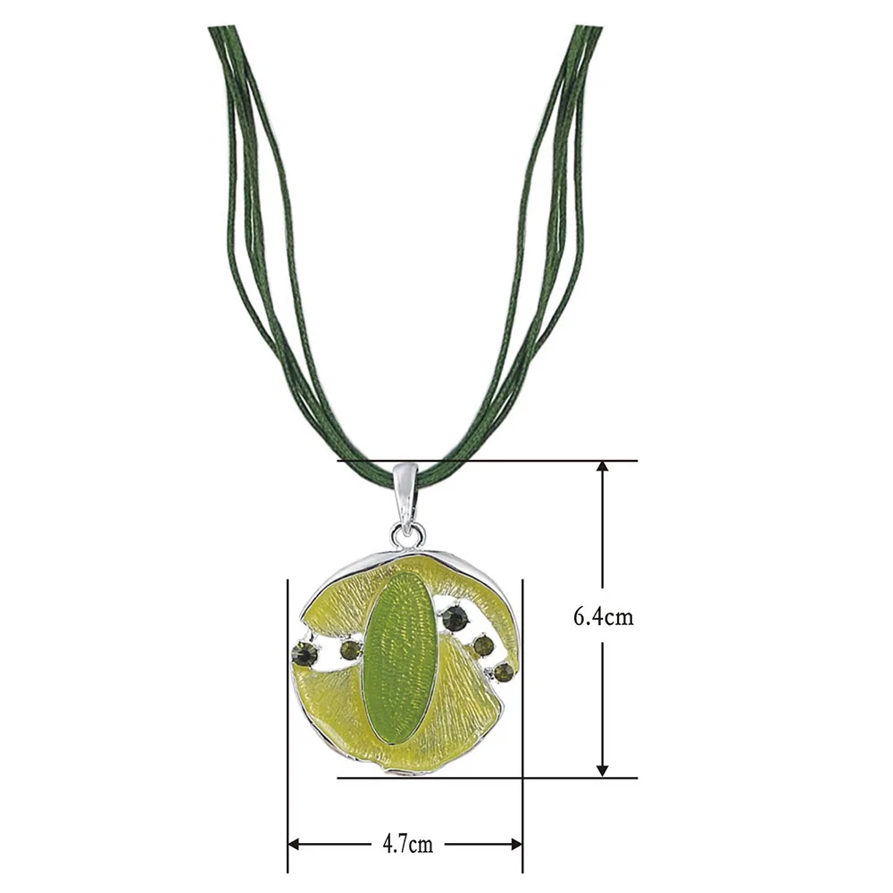 Unicorn Resorcinolphthalein Trendy Necklace Geometric Zinc Alloy Silver Plated Enamel Rhinestone Statement for Women