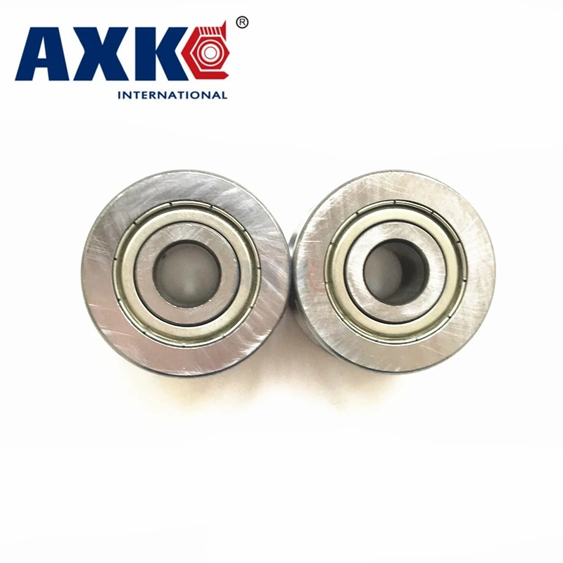 Axk V Groove Guide Roller Bearings Lv202-38zz Lv202-39zz Lv202/40 Zz Lv202-41zz Abec-5 Pass Through 10mm/20mm Cylinder Id 15 Mm