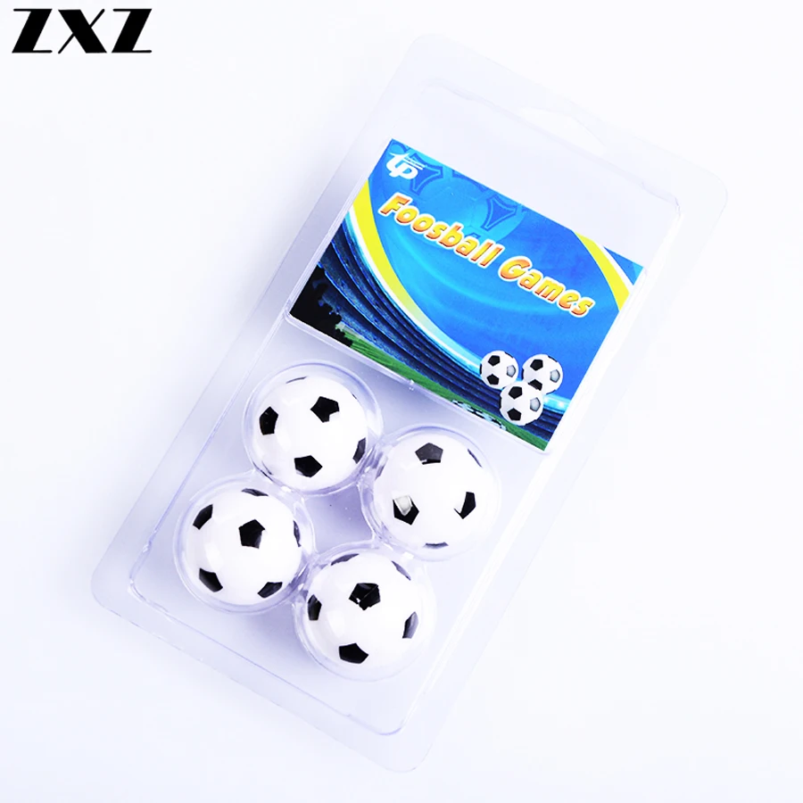 4pcs/set White Resin Soccer Standard Table Football Tables Games Parts Mini Ball Fussball Board Game Babyfoot Entertainment Tool