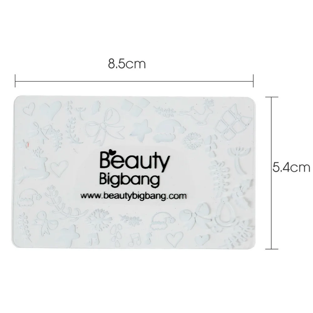 5Pcs BeautyBigBang Scraper Stamping Plates Stamper Nail Art Polish Stamp Plastic Template Manicure