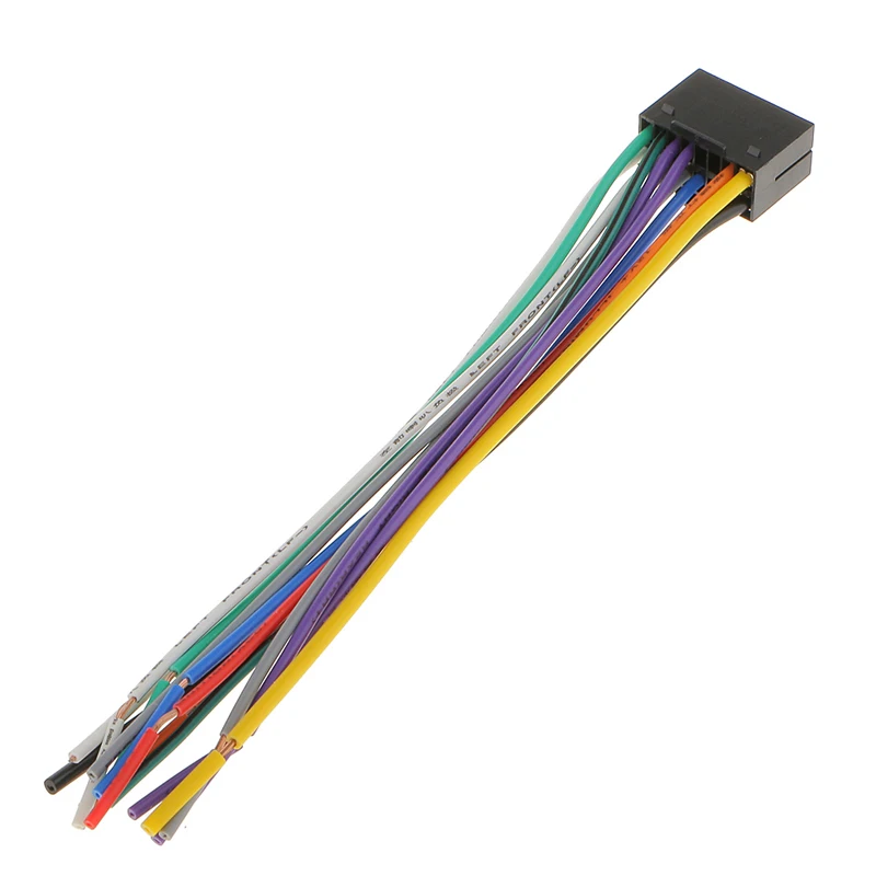 16cm Car Radio Stereo Wire Harness Plug Cable With 16 Pin Connector For Kenwood Meets EIA Color Codes Car Accessories image 6