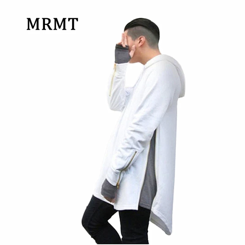 2024 Brand New Mens Hoodies Sweatshirts Streetwear Hip Hop Long Zipper Sweatshirt Cut Extended Men Hoody Sweatshirts For Male