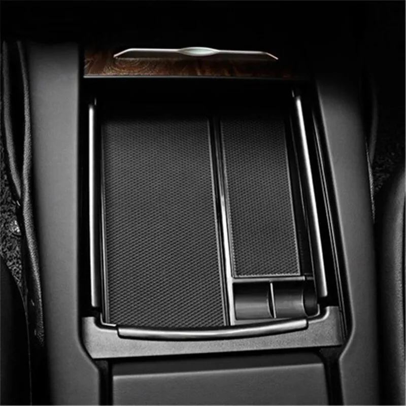 SRXTZM For Tesla Model X Model S 2016-2018 Special Armrest Storage Box Car Center Console Organizer Mobile Phone Wireless Charge