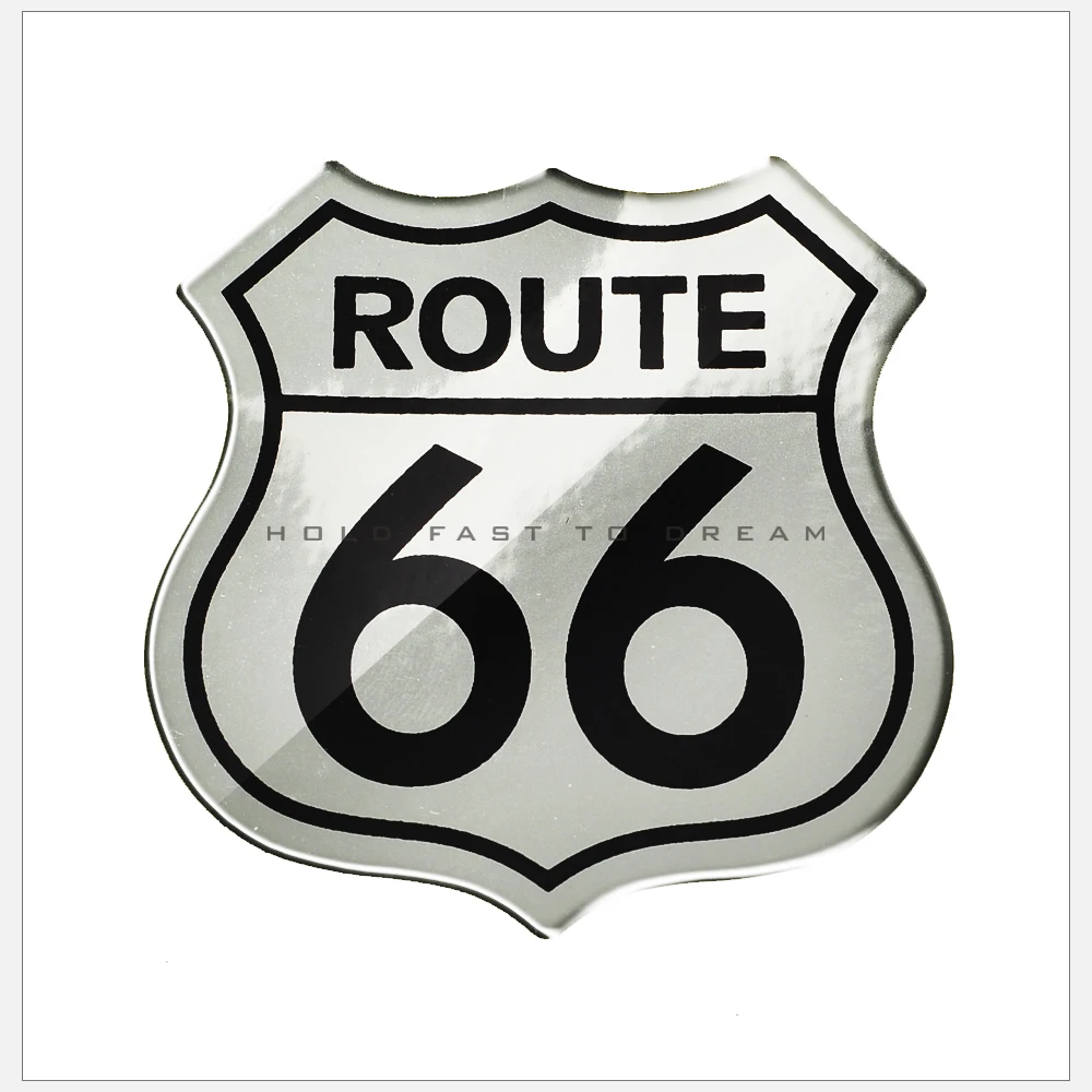 3D Motorcycle Tank Pad Decal Sticker Historic Route 66 Logo case for harley Touring Dyna Fatboy Softail 48 XL883 XL1200