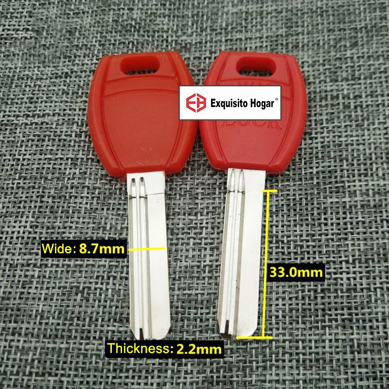 Best quality House Home Door Red Blank Key 33mm Locksmith Supplies Blank Keys SJAE313