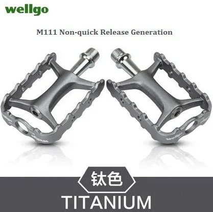 Wellgo Original M111 Quick Release Non-quick Release Bicycle Pedals Road Bike Ultralight Pedal MTB Cycling Bearing Pedals image 3