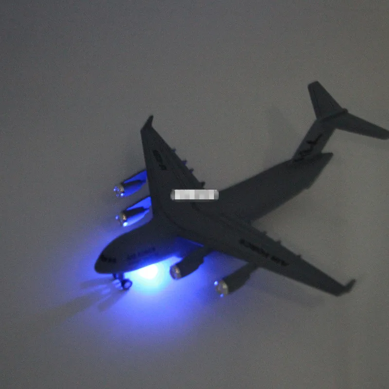 1:300 alloy pull back airplane toy,high simulation C17 hercules transport aircraft,metal model,musical  flashing,free shipping