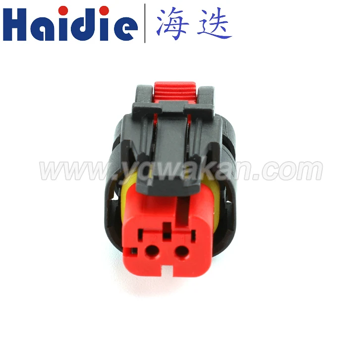 Free shipping 5sets 2pin female auto electric waterproof plug plastic cable cable connector 77627-1