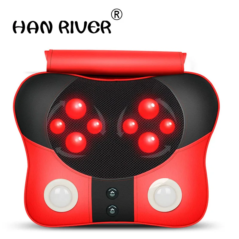 Free shipping neck massager systemic multifunctional massage pillow with lumbar cushion for leaning on of massage cushion