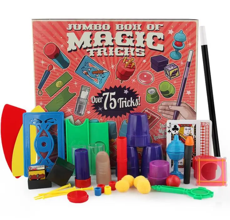 Chidlren Magic Tricks Toys Hanky Panky's Junior Magic Set Simple Magic Props For Magic Beginner Children With DVD Teaching Kit