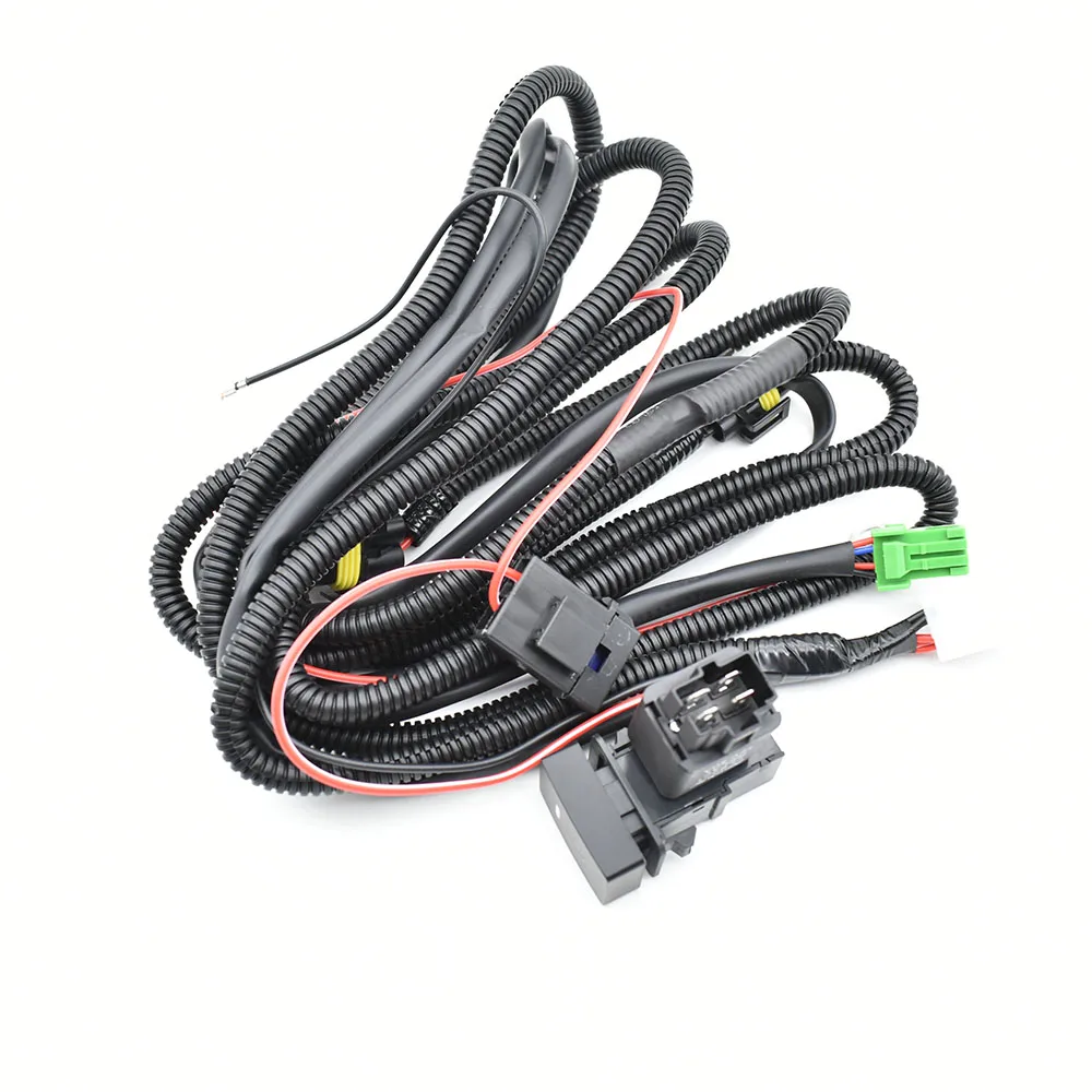 Wiring Harness Wire Sockets + Switch For H11 Fog Lamp For Suzuki SX4 Grand Vitara 2 ALTO 5 SWIFT 3 JIMNY FJ IGNIS 2