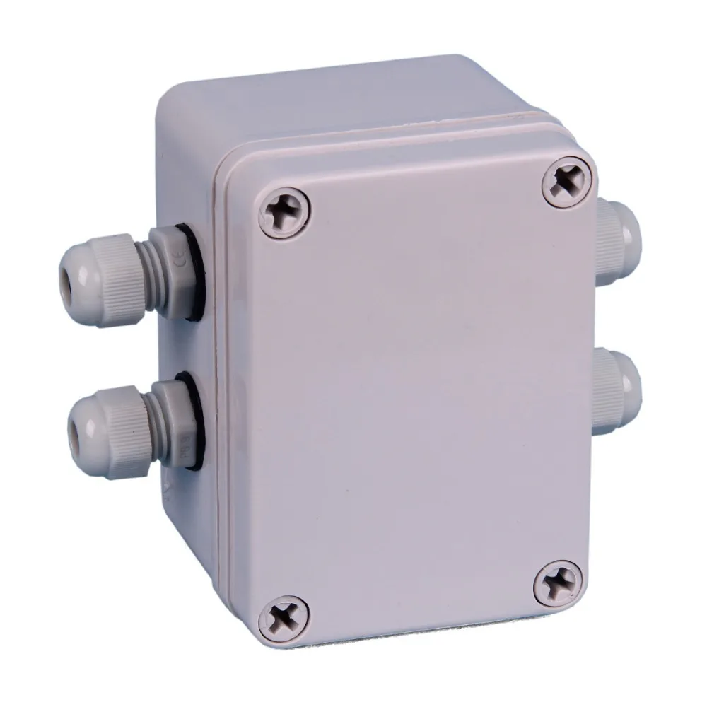 IP65 Waterproof Cable Junction Box 80*110*70mm Three Ways with UK2.5B Din Rail Terminal Blocks